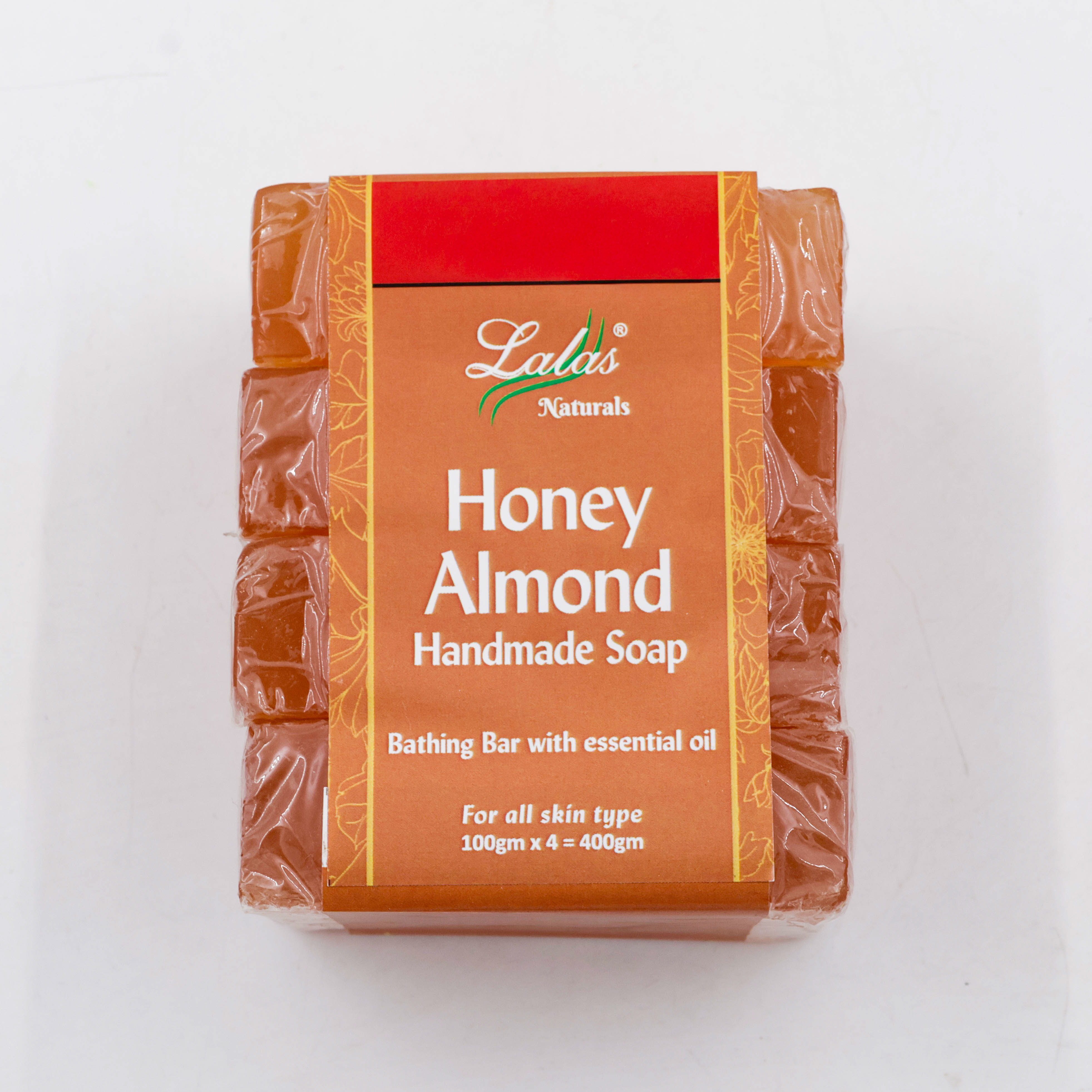 Lalas Soap Honey Almond 4PC 400 g